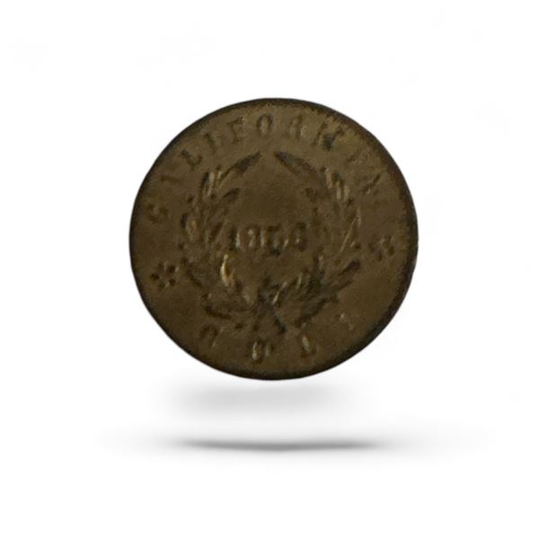 Antique California Gold 1856 Token 1Cm