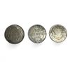 Image 1 : 3 Vintage Canadian Silver 50Cent Coins: 1904, 1937, 1953