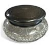 Image 1 : Antique Sterling Silver Lidded Cut Crystal Bowl