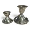 Image 1 : 2Pcs Of Vintage Weighted Sterling Silver Candle Holders