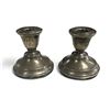 Image 1 : 2Pcs Of Vintage Weighted Sterling Silver Candle Holders