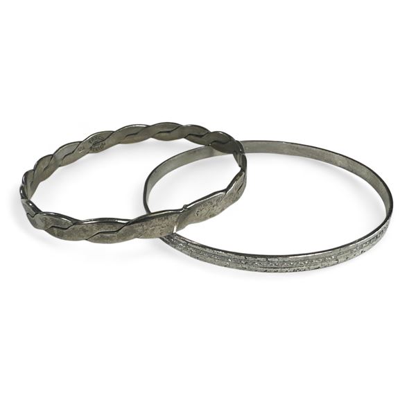 2 Sterling Silver Bangles