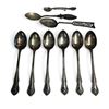 Image 1 : 9 Vintage Sterling Silver Spoons