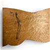 Image 3 : Vintage Signed Westcoast Native Wall Plaque With Abalone Inlay
