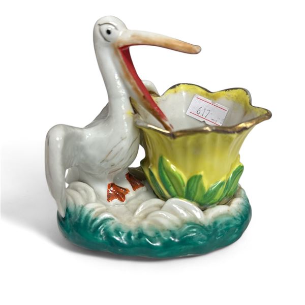 Vintage Pelican Ceramic Planter