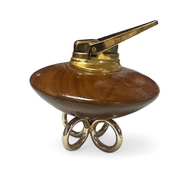 Vintage Ronson Wooden Table Lighter