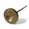 Image 2 : Vintage Heavy Brass Table Top Flag Pole
