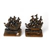 Image 1 : Pair Of Vintage Cast Metal 'The Jacques Cartier Canada" Bookends