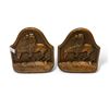 Image 1 : Pair Of Vintage Cast Metal The Last Trail Bookends