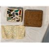 Image 2 : 4Pcs Of Vintage Native Hide Items: Pouches, Letter Holder, Brush