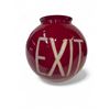 Image 1 : Vintage Red Glass Exit Globe
