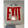 Image 2 : Vintage White Glass Exit Triangular Light Fixture