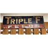 Image 2 : Vintage Metal We Feed Triple "F" Feeds Sign