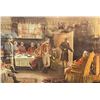 Image 2 : Framed Vintage Print Scene Of Men In Meeting