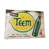 Image 1 : Vintage Self-Framed Embossed Teem Tin Sign