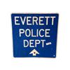 Image 1 : Everett Police Dept Metal Sign