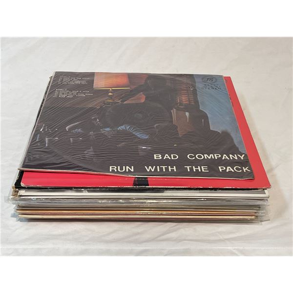 15 Assorted Vinyl Records: Led Zepplin, John Lennon, & More