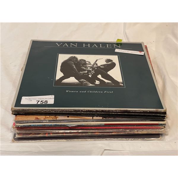 15 Assorted Vinyl Records: Van Helen, John Lennon, & More