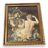 Image 1 : Framed Vintage Cherub+Nude Woman Scene