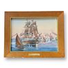 Image 1 : 1984 Original Painting On Porcelain "The U.S.S Constitution