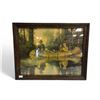 Image 1 : Framed Vintage Philip R. Goodwin Print "A Day'S Sport"