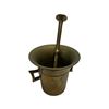 Image 1 : Vintage Brass Pedestal And Mortar