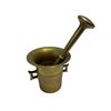 Image 1 : Vintage Brass Pedestal And Mortar