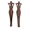Image 1 : 2 Vintage Carved Topless Woman Nutcrackers