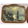 Image 2 : 2 Vintage Framed Prints: Night Harbour Scene & Arrival Of Ss Britania