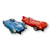Image 1 : 2 Vintage Slot Cars (blue has 1 broken wheel)