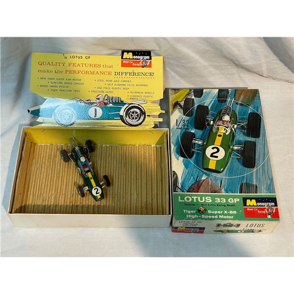 Open Box Vintage Monogram Lotus 33Gp 1/32 Scale Slot Car