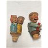 Image 2 : 5 Vintage Handmade Folk Art Bottle Stoppers