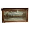 Image 1 : Framed Vintage Mountain/Forrest/Water Scene