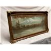 Image 2 : Framed Vintage Mountain/Forrest/Water Scene