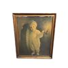 Image 1 : Antique Framed Fisk 'Time To Re-Tire" Print Cardboard Advertisment