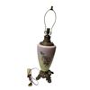 Image 1 : Vintage Hand Painted Floral Themed Table Lamp
