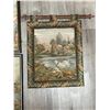 Image 2 : 3 Vintage Tapestry Wall Hangers: 2 Framed