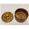 Image 2 : Vintage Exotic Burl Tobacco Humidor With Asian Head Bone Inlay