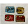 Image 1 : 4 Vintage Record Needle Tins