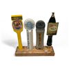 Image 1 : Handmade Stand With 4 Assorted Beer Dispensing Handles