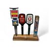 Image 1 : Handmade Stand With 4 Assorted Beer Dispensing Handles