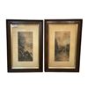 Image 1 : 2 Vintage Framed Animal Scene Prints