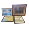 Image 1 : 5 Assorted Vintage Framed Prints