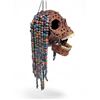 Image 1 : Handmade Hanging Wooden Skull With Articulating Jaw