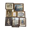 Image 1 : 7 Assorted Vintage Prints And 1 Empty Frame