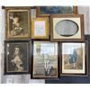 Image 3 : 7 Assorted Vintage Prints And 1 Empty Frame