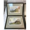 Image 2 : 4 Vintage Assorted Castle Prints By W. Green