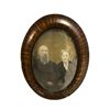 Image 1 : Vintage Portrait Print In Convex Glass Frame