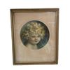 Image 1 : Vintage Framed Sunbeam Portrait Print Of Littl Girl By Bessie Pease