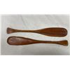 Image 2 : 2 Vintage Handmade Peterborough Canoe Toy Paddles
